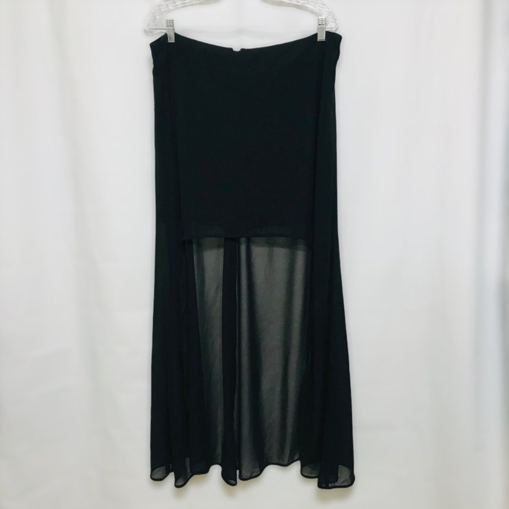 L'Amour by Nanette Lepore Hi Low Chiffon Skirt - Picture 2 of 7
